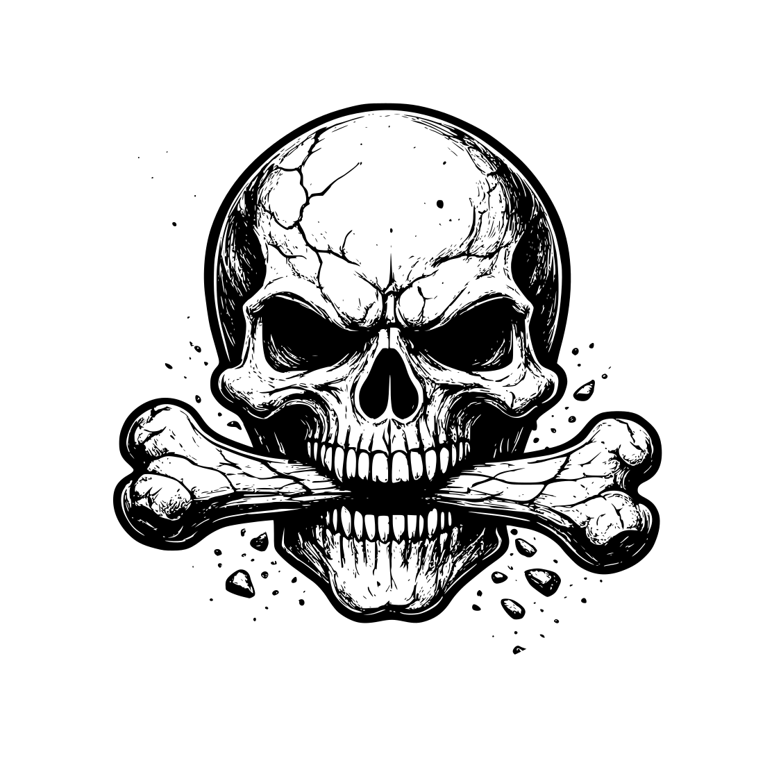BONEDRY skull logo